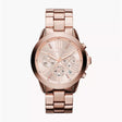 Michael Kors Brynn Chronograph Rose Gold-Tone Steel Watch