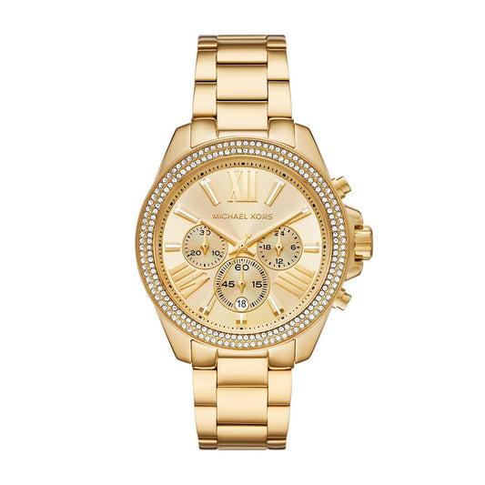 Michael Kors Wren Chronograph Gold-Tone Stainless Steel Watch
