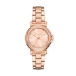 Michael Kors Maren Three-Hand Rose Gold-Tone Stainless Steel Watch