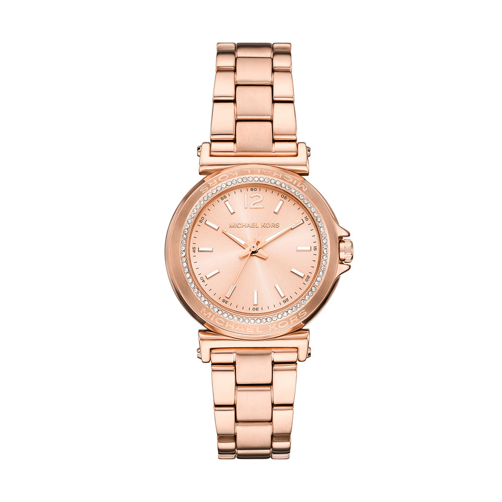 Michael Kors Maren Three-Hand Rose Gold-Tone Stainless Steel Watch - MK7491