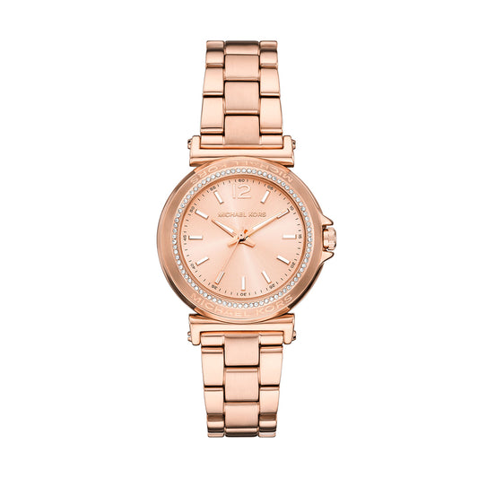 Michael Kors Maren Three-Hand Rose Gold-Tone Stainless Steel Watch