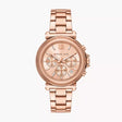 Michael Kors Maren Chronograph Rose Gold-Tone Stainless Steel Watch