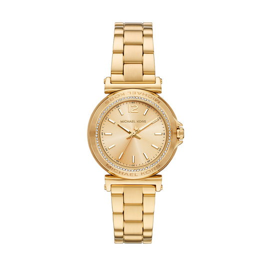 Michael Kors Maren Three-Hand Gold-Tone Stainless Steel Watch