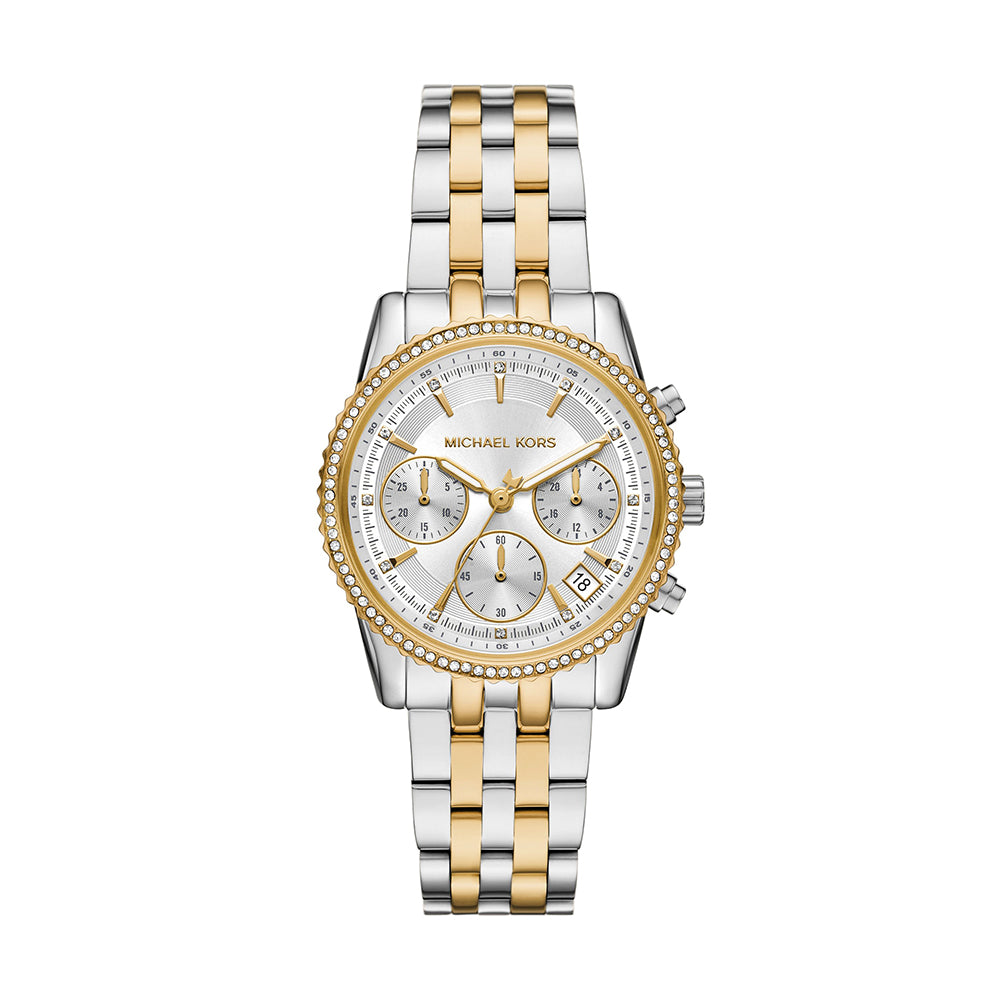 Michael Kors Mini Bryant Chronograph Two-Tone Stainless Steel Watch - MK7532
