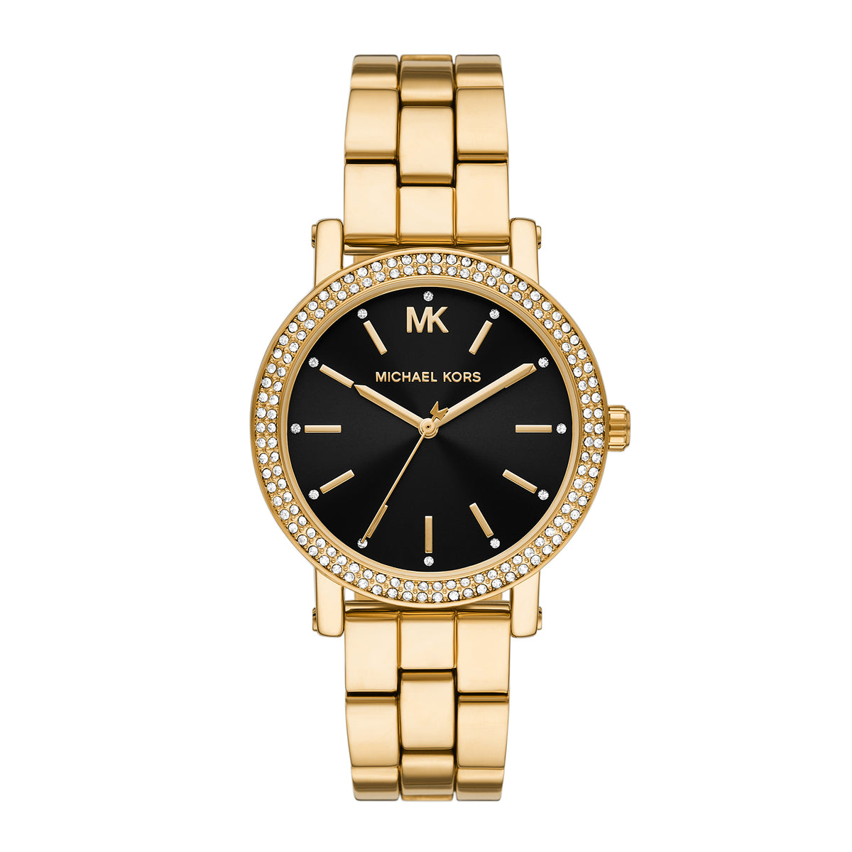 Michael Kors Women's Corey Three-Hand Gold-Tone Stainless Steel Watch