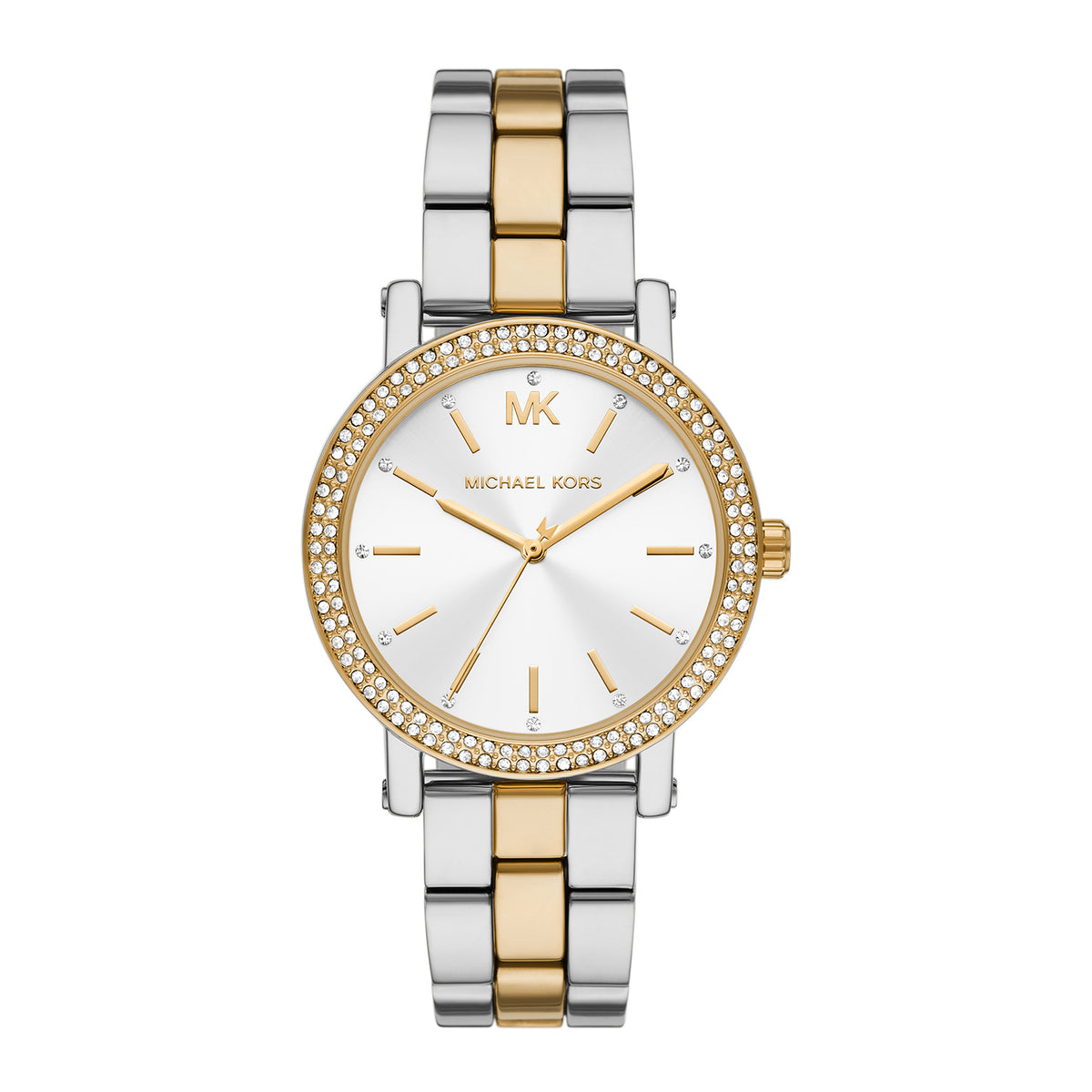 Michael Kors Women's Corey Three-Hand Two-Tone Stainless Steel Watch