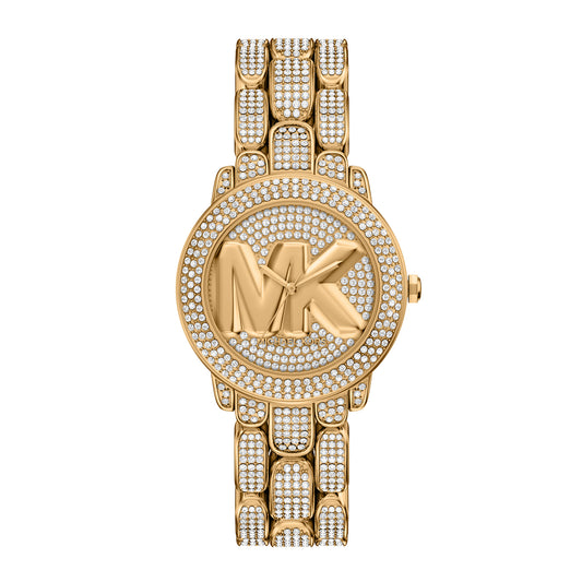 Michael Kors Women's Phoebe Three-Hand Gold-Tone Stainless Steel Watch