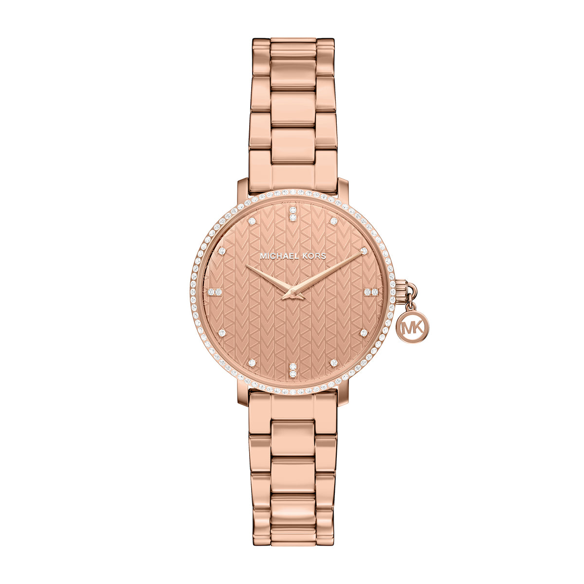 Michael Kors Women's Pyper Two-Hand Rose Gold-Tone Stainless Steel Watch - MK7573