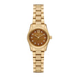 Michael Kors Women's Lexington Three-Hand Gold-Tone Stainless Steel Watch