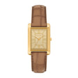 Michael Kors Women's Essex Three-Hand Brown Leather Watch
