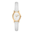 Michael Kors Women's Maude Three-Hand White Leather Watch