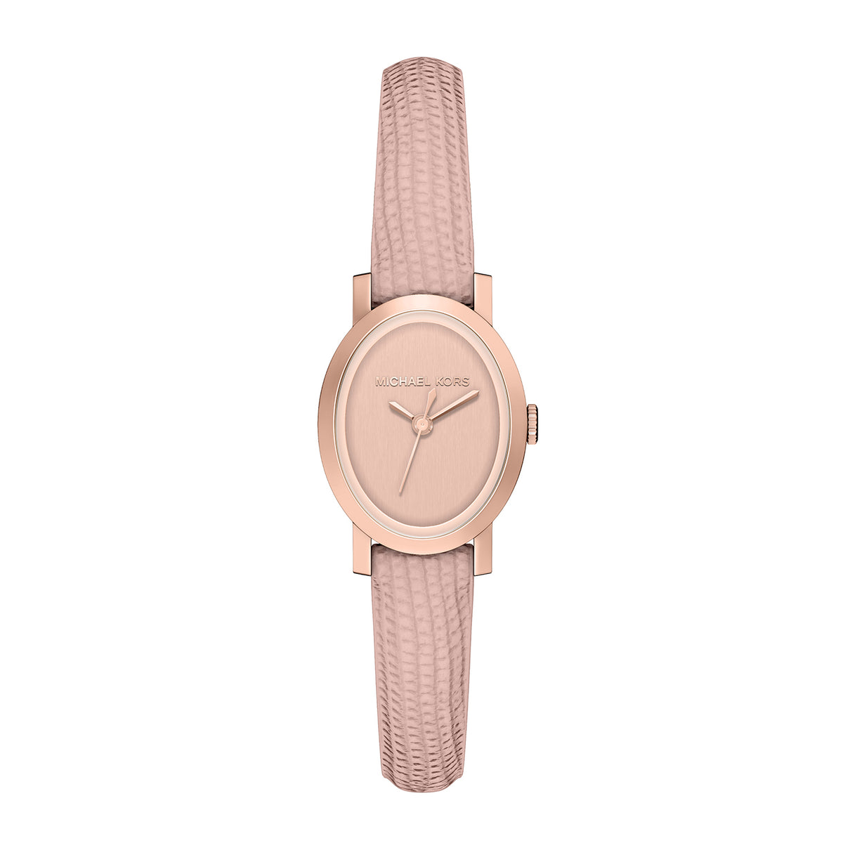 Michael Kors Women's Maude Three-Hand Pink Leather Watch