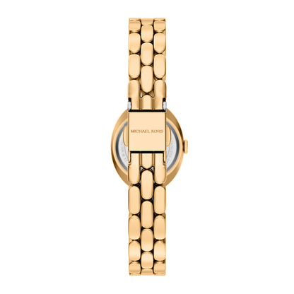 Michael Kors Women's Maude Three-Hand Gold-Tone Stainless Steel Watch and Bracelet Set - MK7596SET
