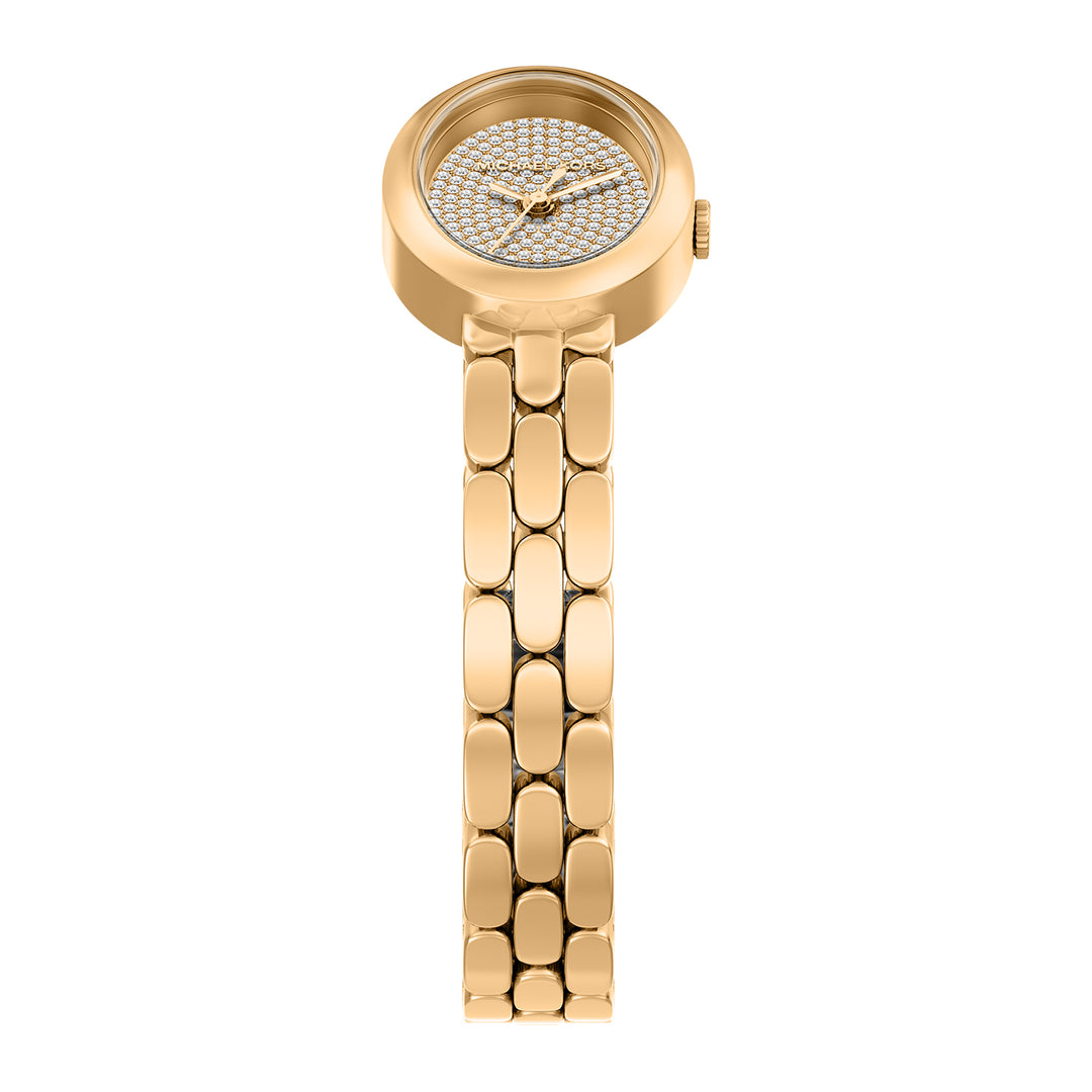 Michael Kors Women's Maude Three-Hand Gold-Tone Stainless Steel Watch and Bracelet Set