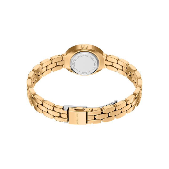 Michael Kors Women's Maude Three-Hand Gold-Tone Stainless Steel Watch and Bracelet Set