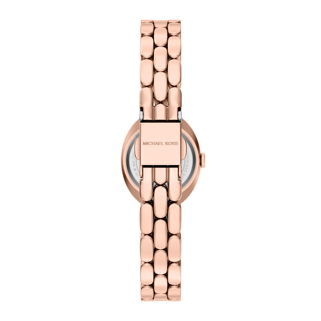 Michael Kors Women's Maude Three-Hand Rose Gold-Tone Stainless Steel Watch and Bracelet Set