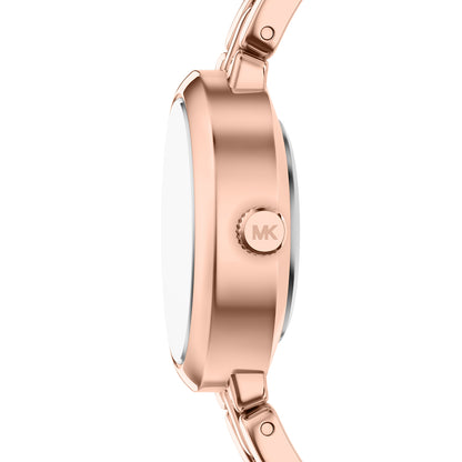 Michael Kors Women's Maude Three-Hand Rose Gold-Tone Stainless Steel Watch and Bracelet Set - MK7598SET