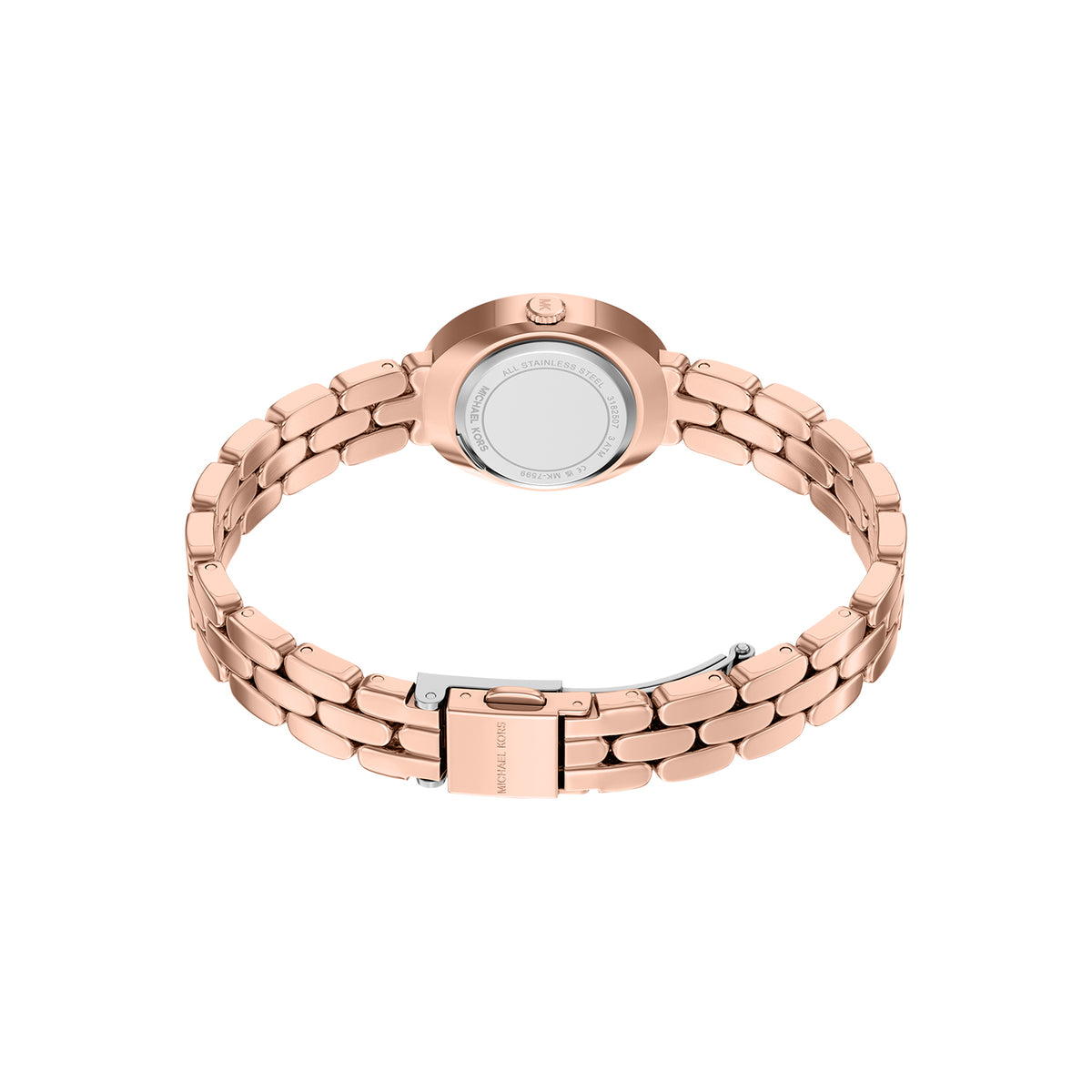 Michael Kors Women's Maude Three-Hand Rose Gold-Tone Stainless Steel Watch and Bracelet Set