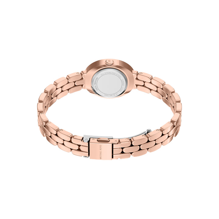 Michael Kors Women's Maude Three-Hand Rose Gold-Tone Stainless Steel Watch and Bracelet Set