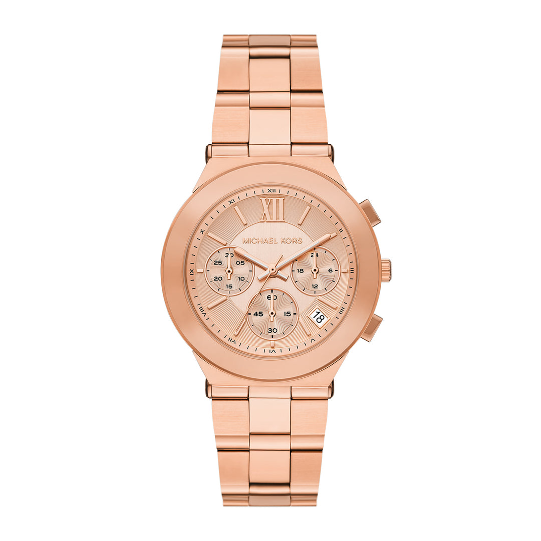 Michael Kors Women's Billie Chronograph Rose Gold-Tone Stainless Steel Watch