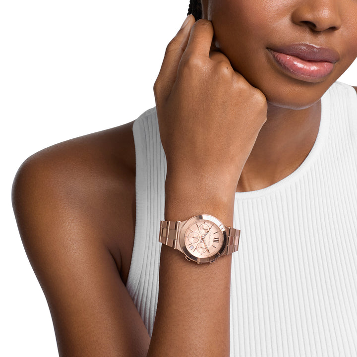 Michael Kors Women's Billie Chronograph Rose Gold-Tone Stainless Steel Watch