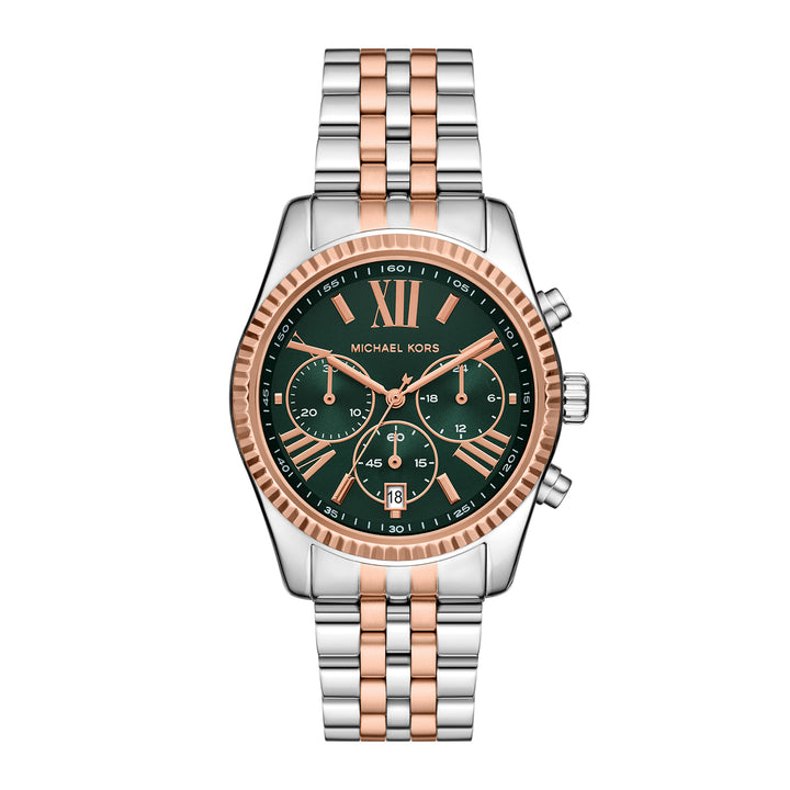 Michael Kors Women's Lexington Chronograph Two-Tone Stainless Steel Watch