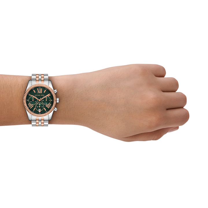 Michael Kors Women's Lexington Chronograph Two-Tone Stainless Steel Watch