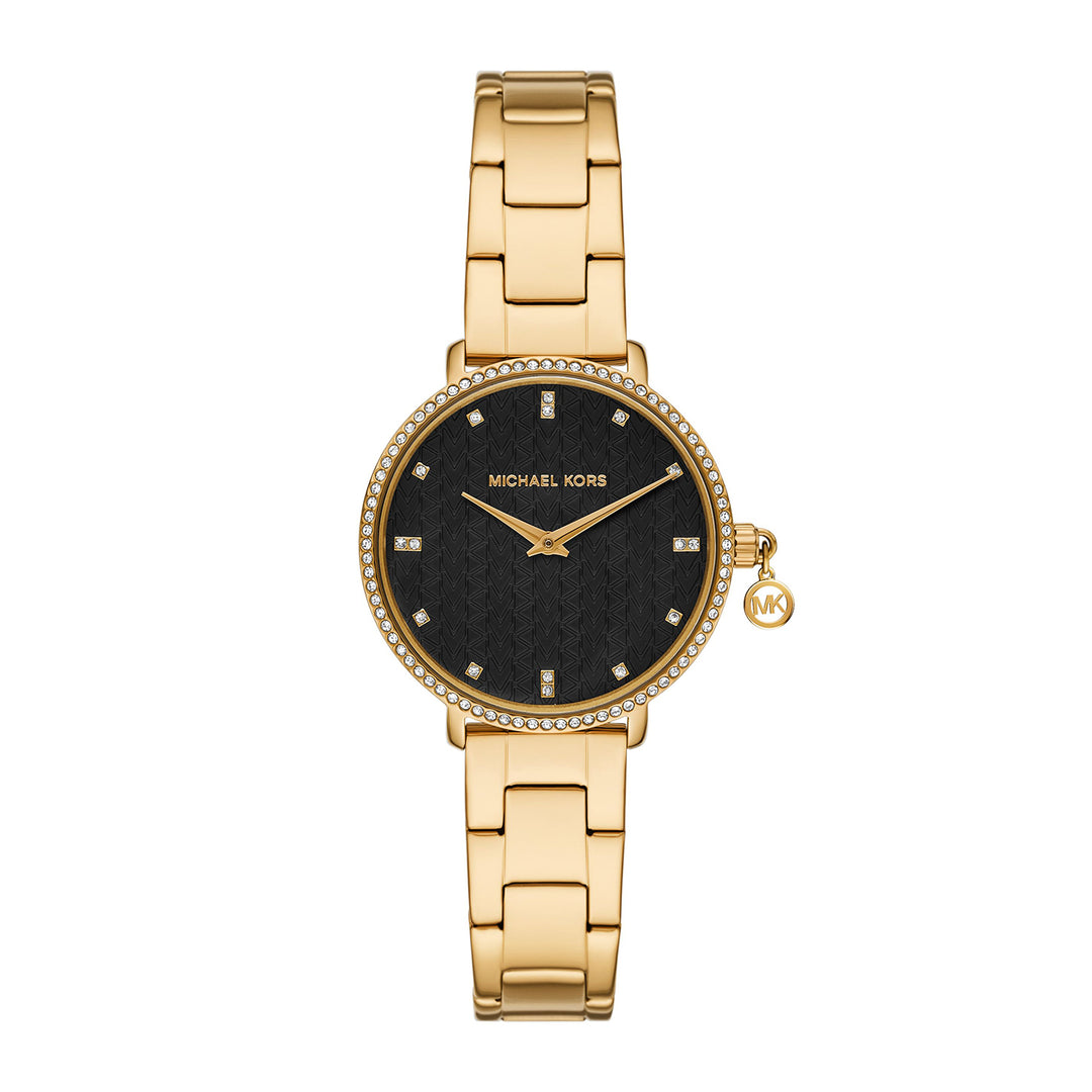 Michael Kors Women's Pyper Two-Hand Gold-Tone Stainless Steel Watch