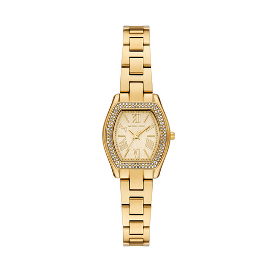 Michael Kors Women's Chelsea Three-Hand Gold-Tone Stainless Steel Watch