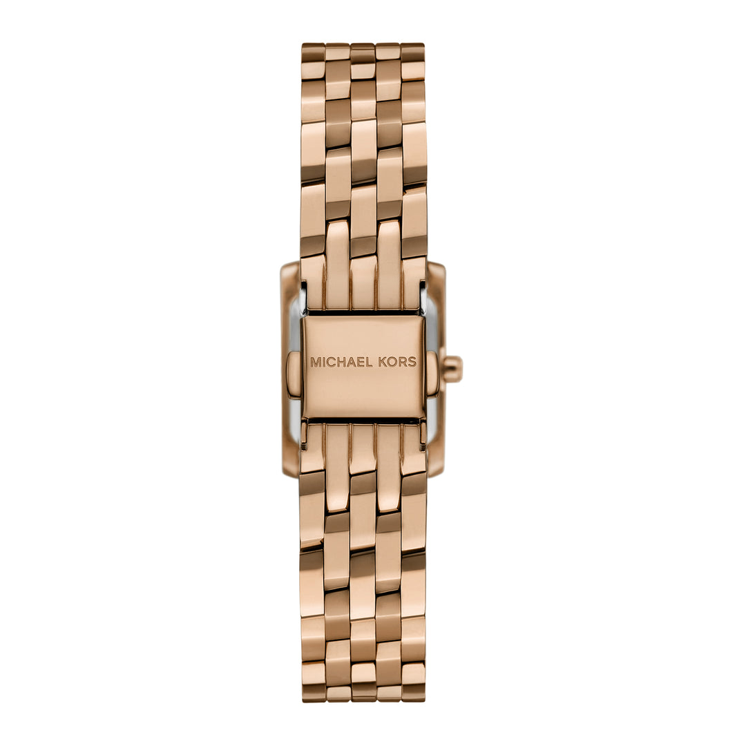 Michael Kors Women's Georgie Two-Hand Beige Gold-Tone Stainless Steel Watch