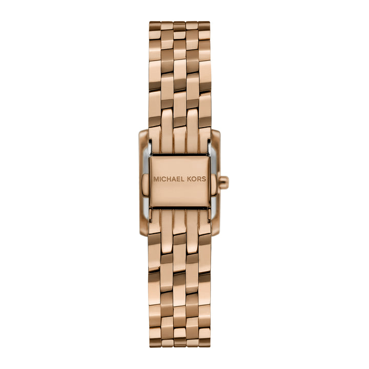 Michael Kors Women's Georgie Two-Hand Beige Gold-Tone Stainless Steel Watch