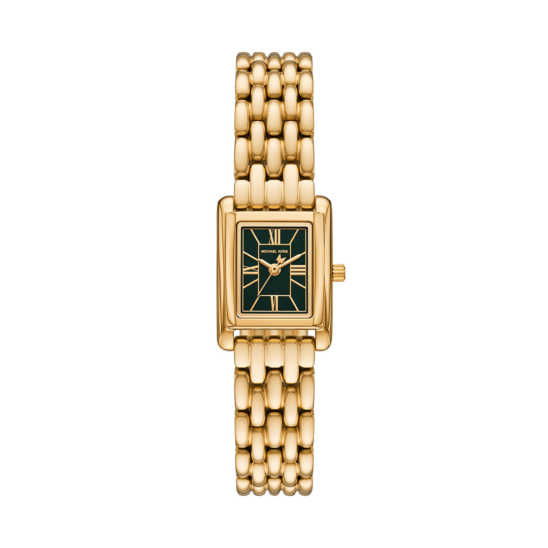 Michael Kors Women's Essex Three-Hand Gold-Tone Stainless Steel Watch