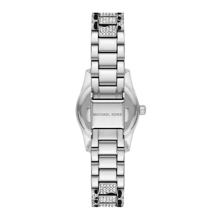 Michael Kors Women's Lexington Three-Hand Animal Print Stainless Steel Watch