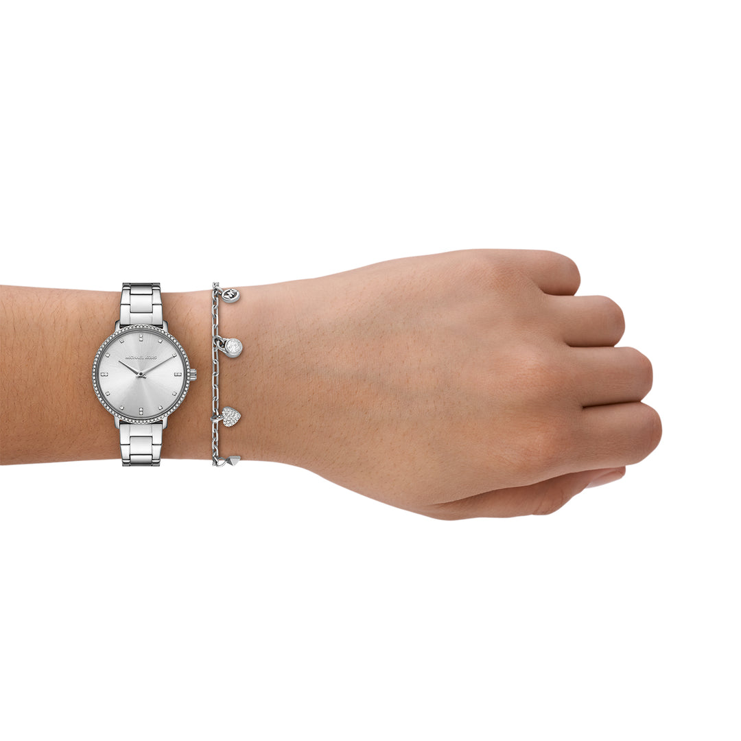 Michael Kors Women's Pyper Two-Hand Stainless Steel Watch