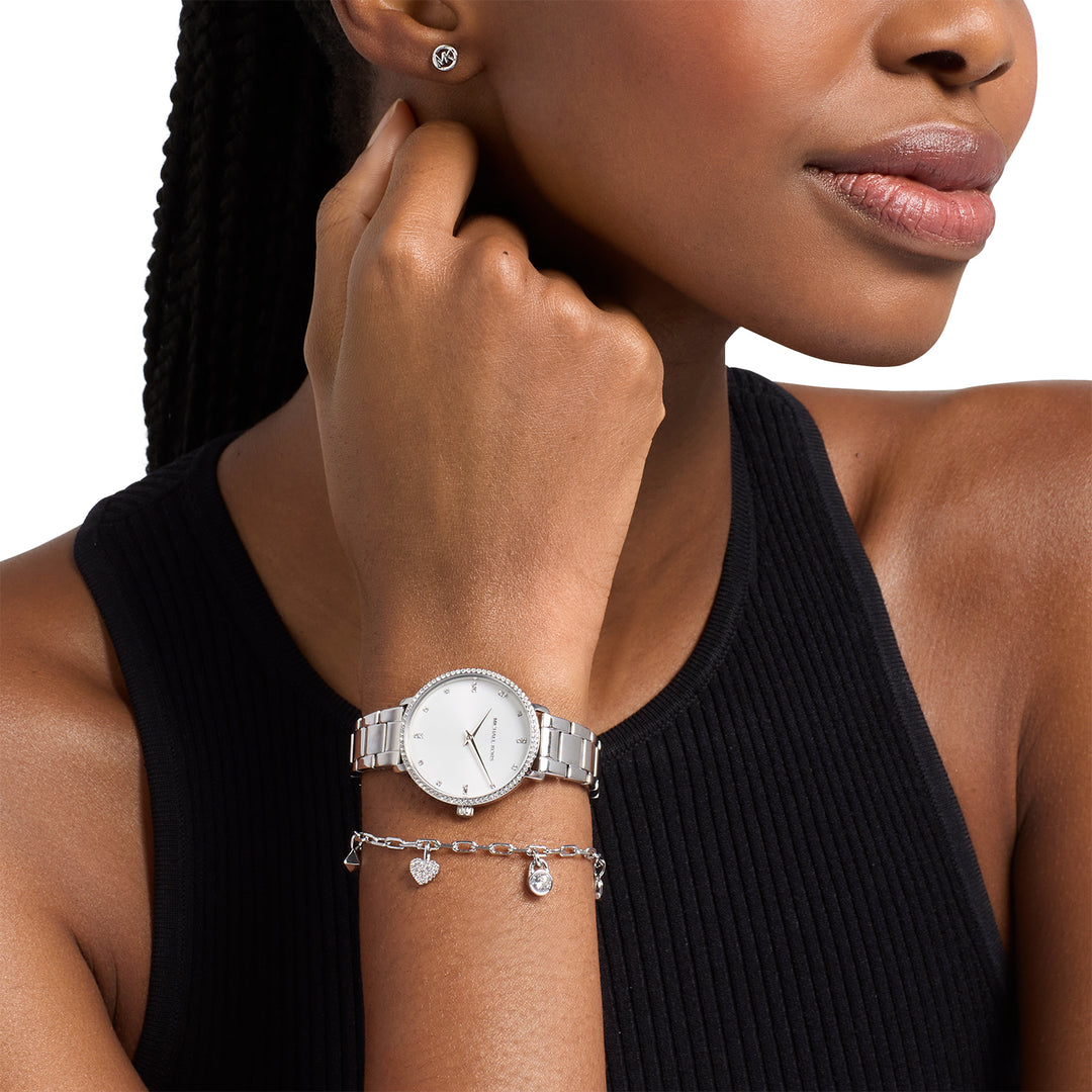 Michael Kors Women's Pyper Two-Hand Stainless Steel Watch