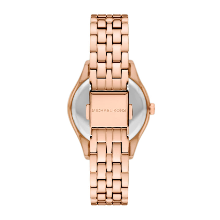Michael Kors Women's Harlowe Three-Hand Rose Gold-Tone Stainless Steel Watch