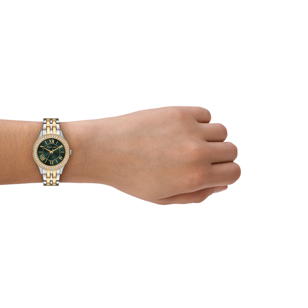 Michael Kors Women's Harlowe Three-Hand Two-Tone Stainless Steel Watch