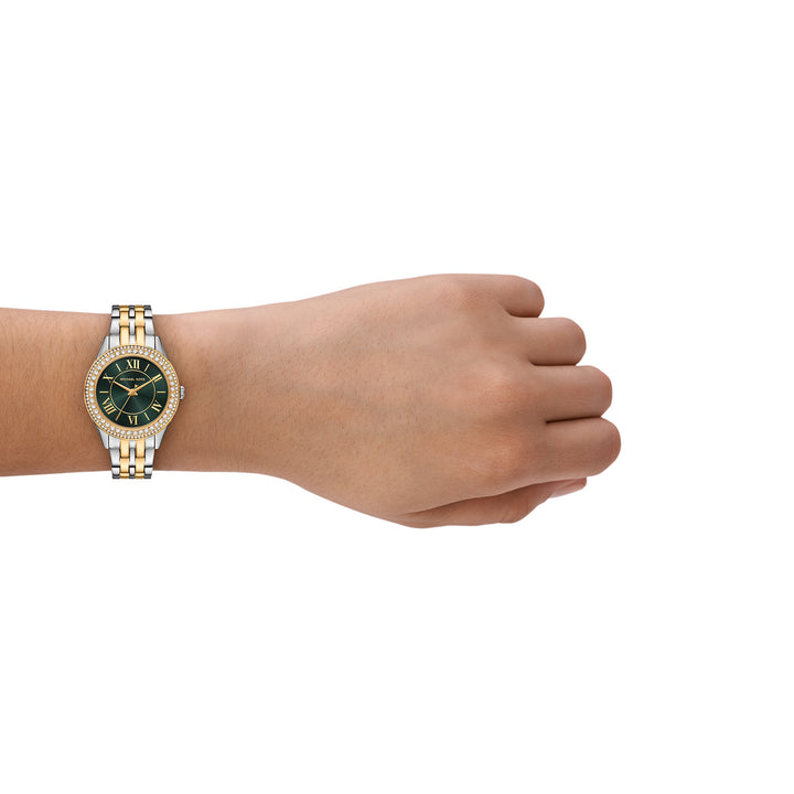 Michael Kors Women's Harlowe Three-Hand Two-Tone Stainless Steel Watch
