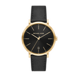 Michael Kors Irving Men's Black Leather Watch