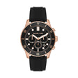 Michael Kors Chronograph Black Silicone Watch