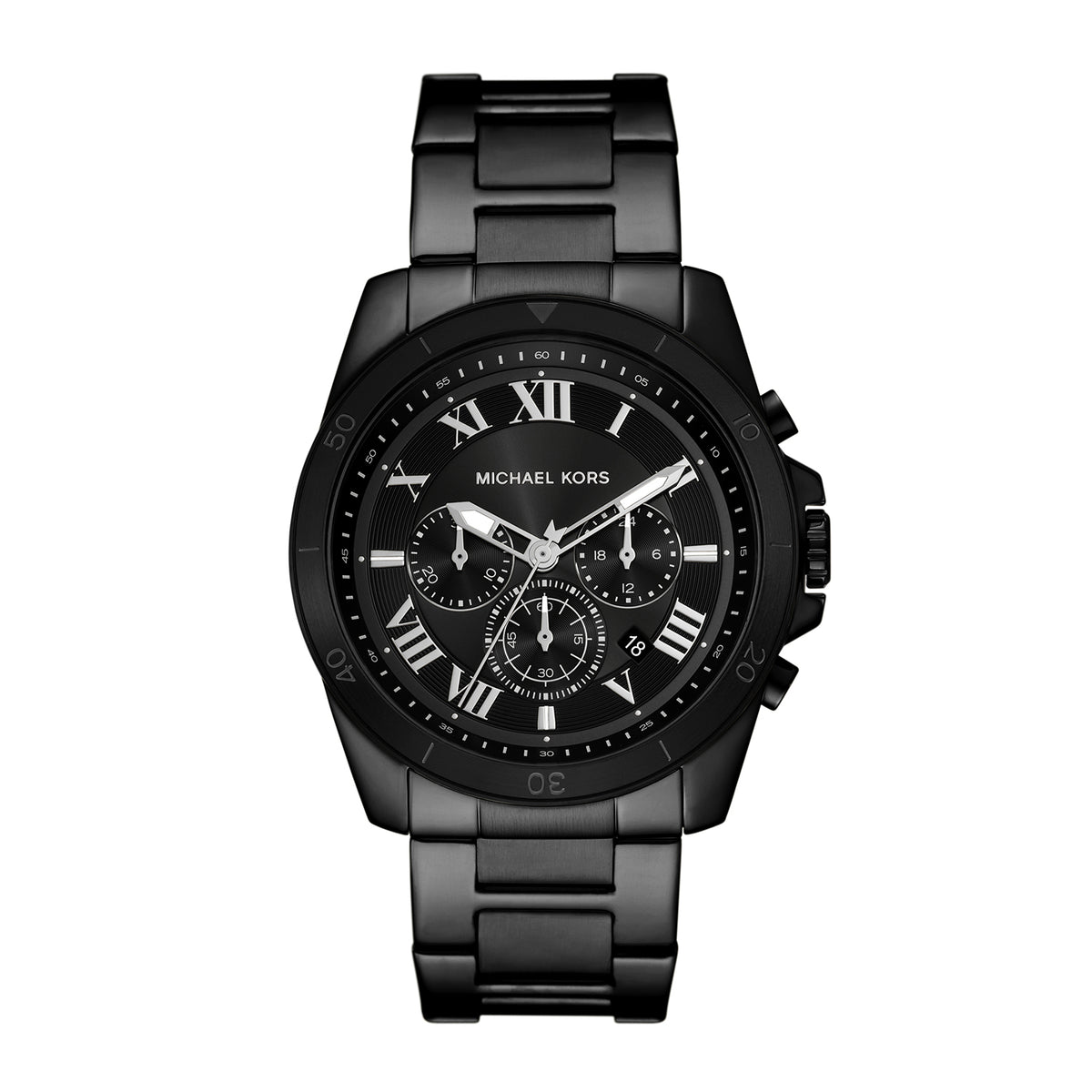 Michael Kors Men's Alek Chronograph, Black Stainless Steel Watch