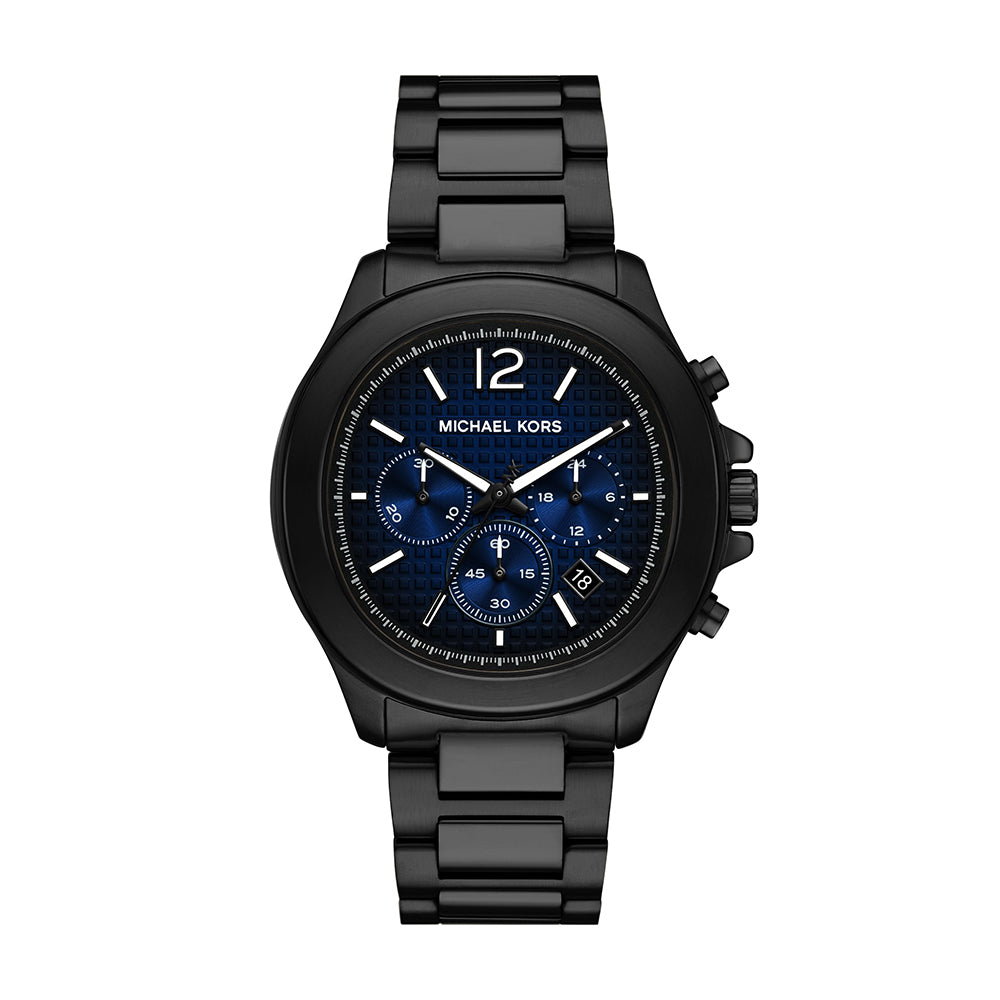 Michael Kors Sage Chronograph Black Stainless Steel Watch - MK9193