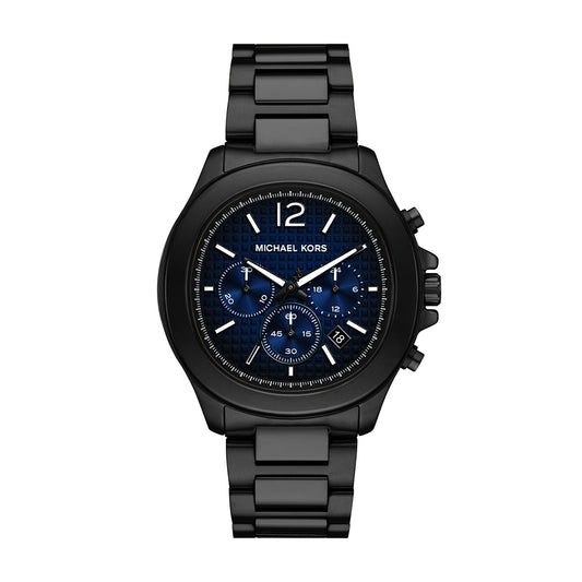 Michael Kors Sage Chronograph Black Stainless Steel Watch