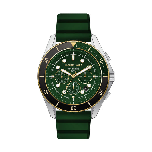 Michael Kors Oversized Maritime Two-Tone and Silicone Watch
