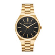 Michael Kors Men's Lennox Three-Hand Gold-Tone Stainless Steel Watch