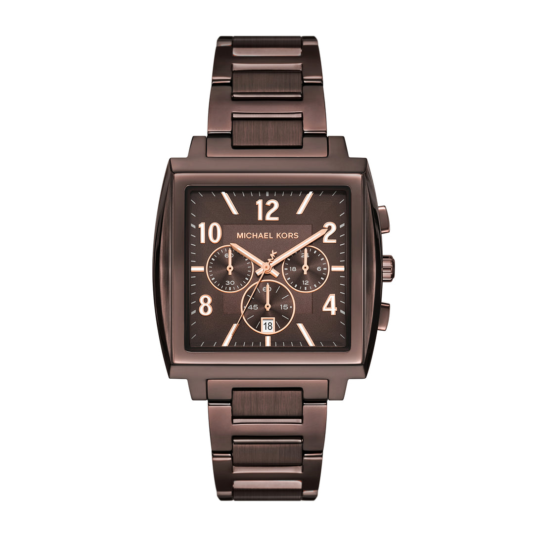 Michael Kors Men's Rhys Chronograph Brown Stainless Steel Watch