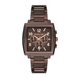 Michael Kors Men's Rhys Chronograph Brown Stainless Steel Watch
