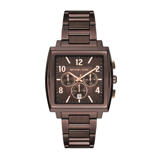 Michael Kors Men's Rhys Chronograph Brown Stainless Steel Watch