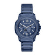 Michael Kors Men's Prescott Chronograph Blue Stainless Steel Watch