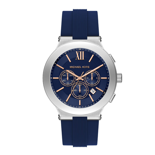 Michael Kors Men's Billie Chronograph Blue Silicone Watch